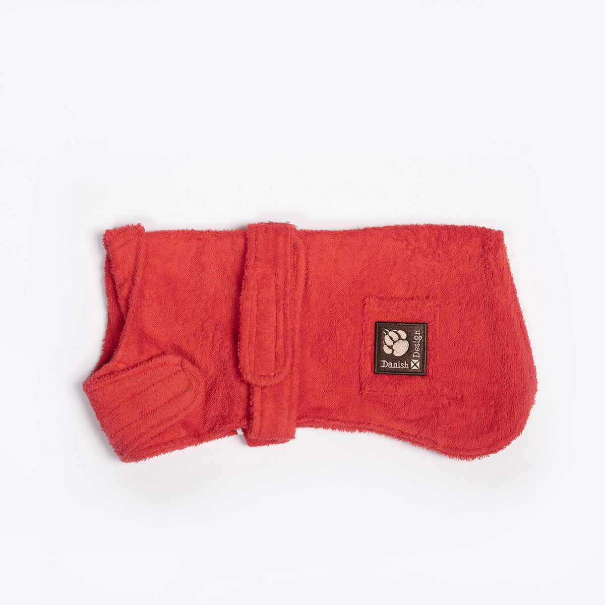Danish Design Dog Drying Robe - Red