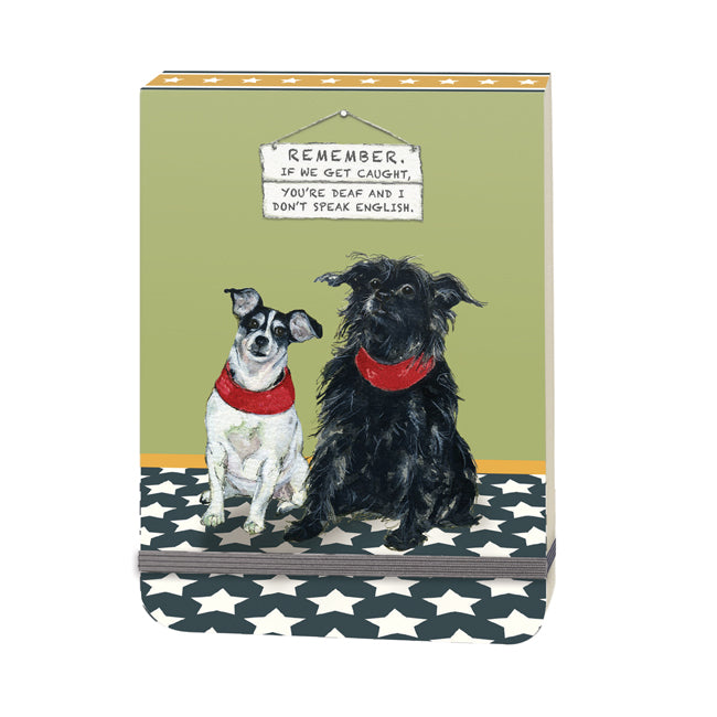 Terriers "Caught" Dog Flip Notebook  on www.dogsdogsdogs.co.uk