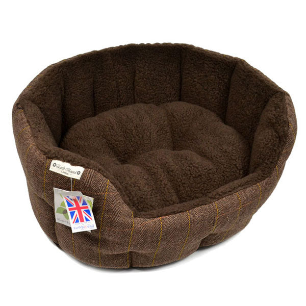 Earthbound Luxury Tweed Dog Bed