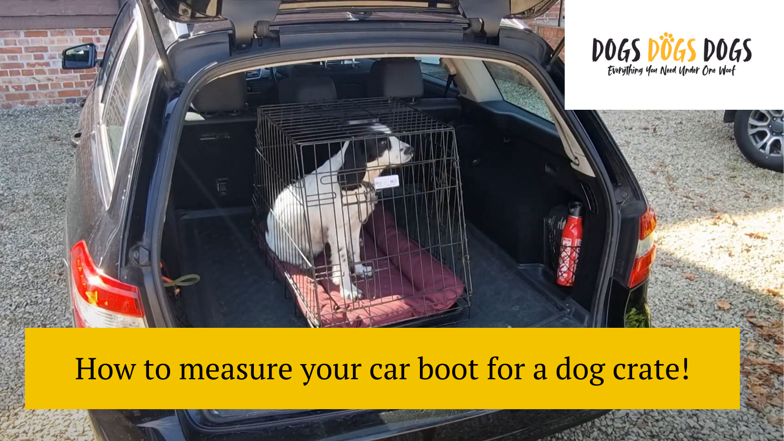 How to measure your car boot for a dog crate