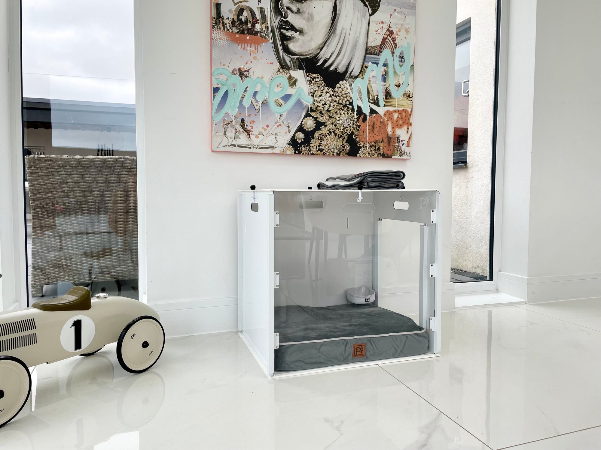 PetPen Transparent Crate | Stylish, Secure & Pet-Friendly Crate Training Solution