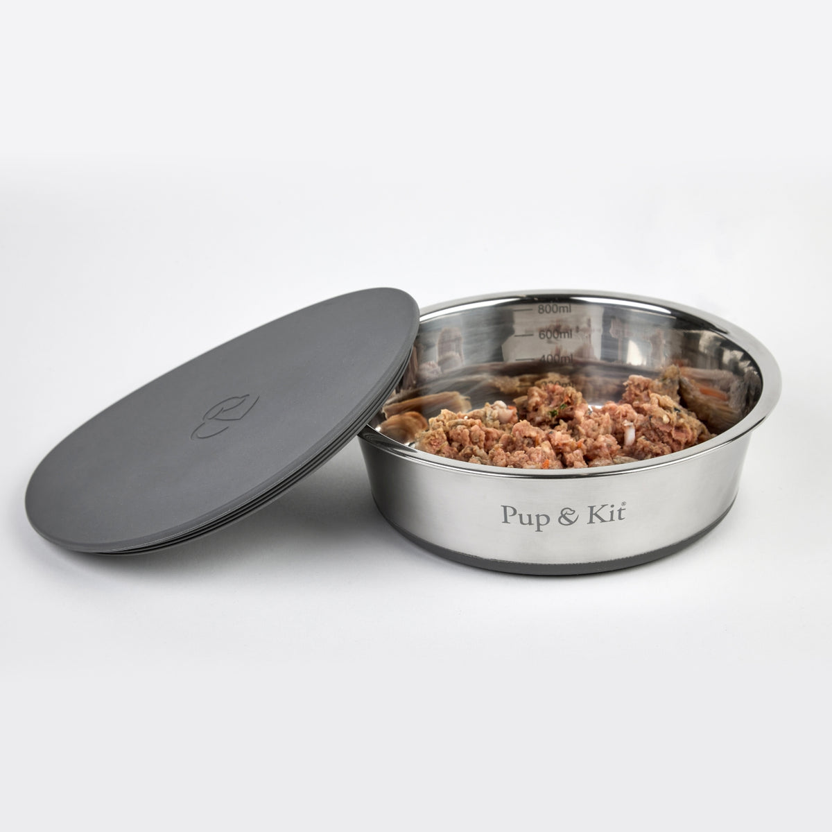 Lid-it® Pet Bowl with Stay-Fresh Lid | Airtight Stainless Steel Pet Bowl