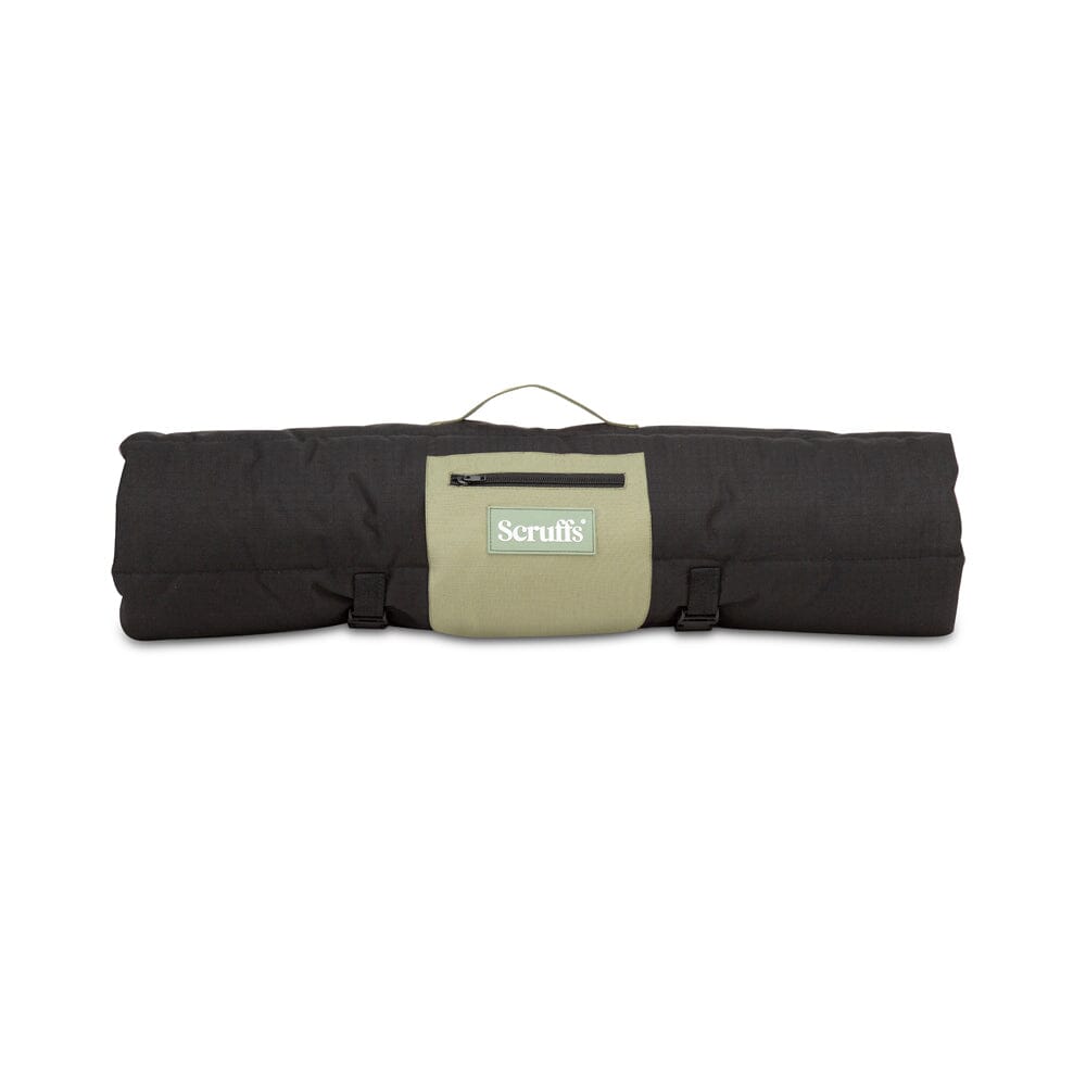 Expedition Roll Up Travel Pet Bed - Khaki Green Scruffs® 