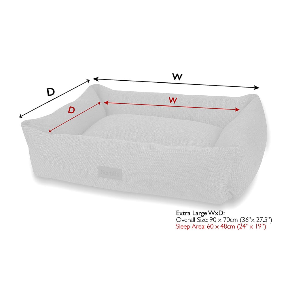 Seattle Box Bed - Coral Pink Dog Bed Scruffs® 