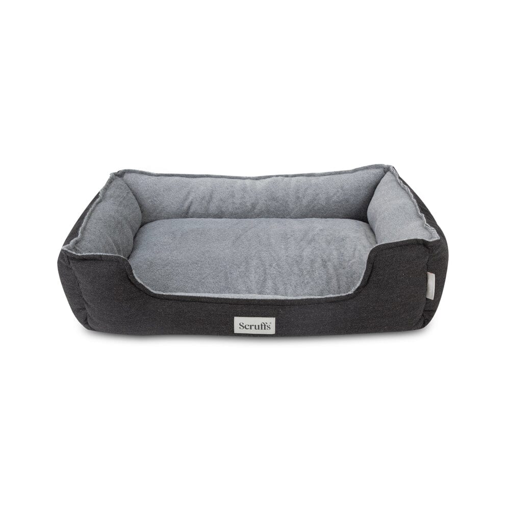 Harvard Memory Foam Box Bed - Graphite Grey Dog Bed Scruffs® 