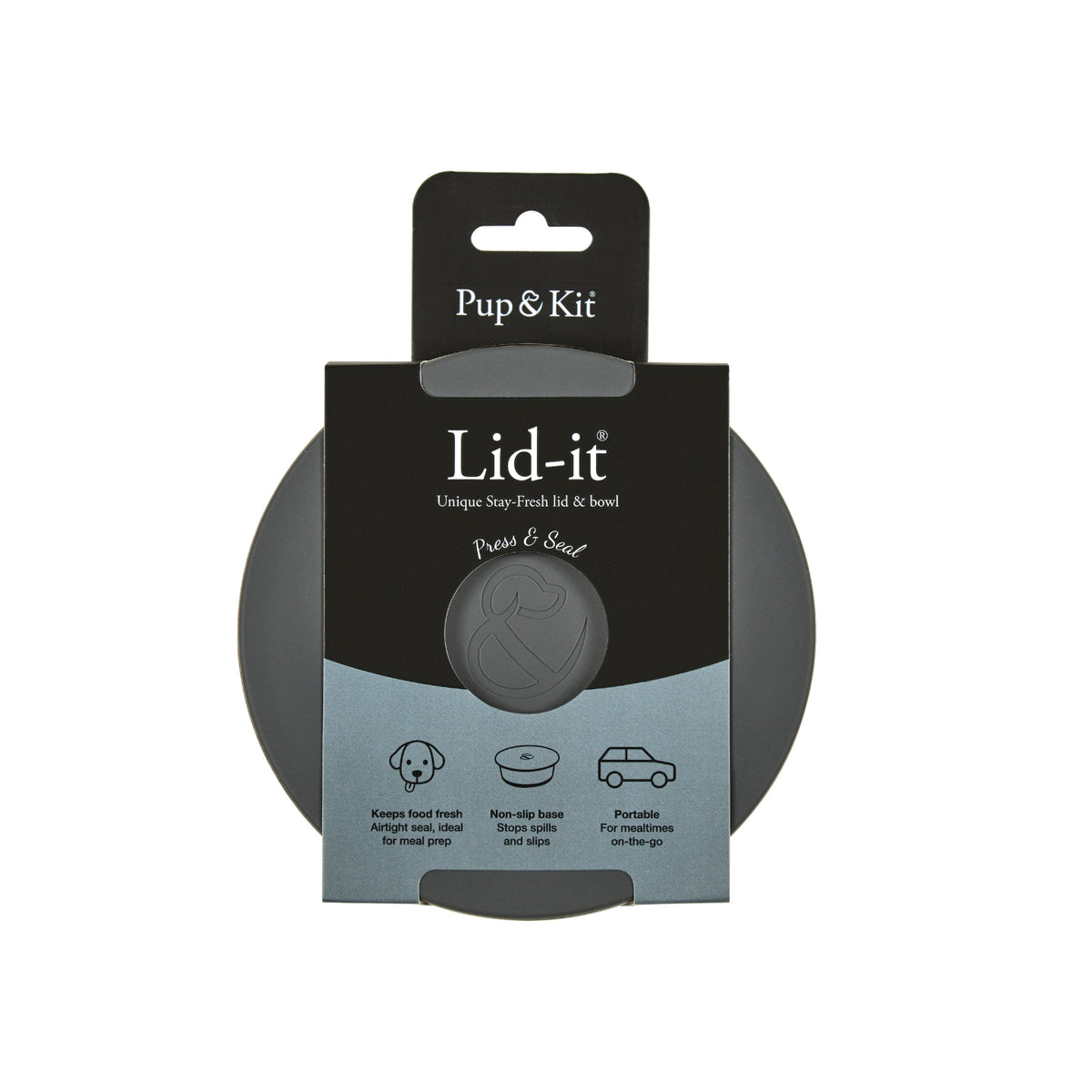 Lid-it® Pet Bowl with Stay-Fresh Lid | Airtight Stainless Steel Pet Bowl