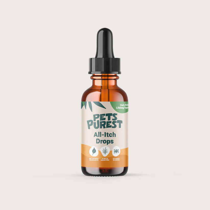 All Itch Drops for Dogs &amp; Cats | 50ml Natural Allergy &amp; Anti-Itch Supplement