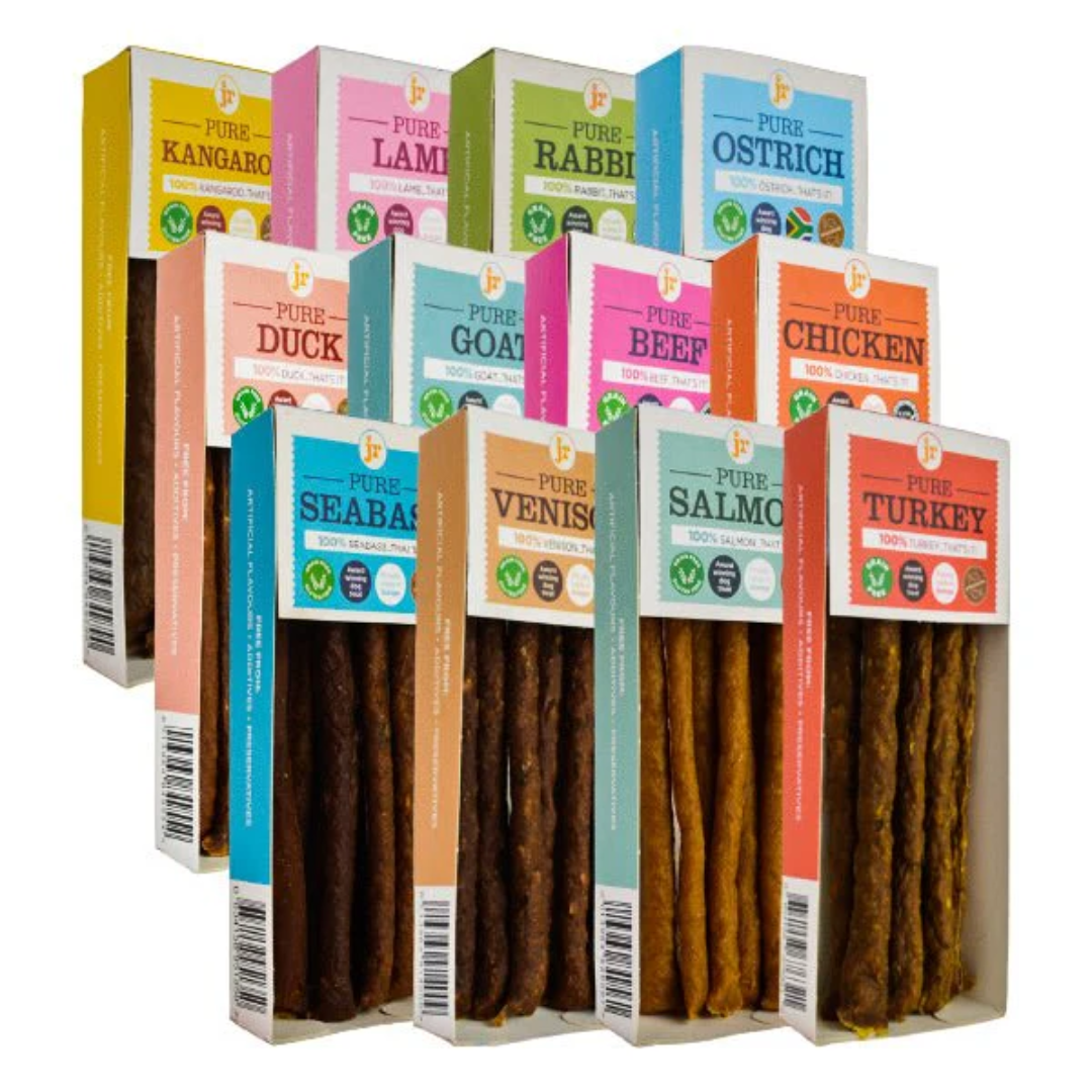 JR Pet Products Pure Meat Sticks – Single Flavour | 100% Natural, Grain-Free Dog Treats