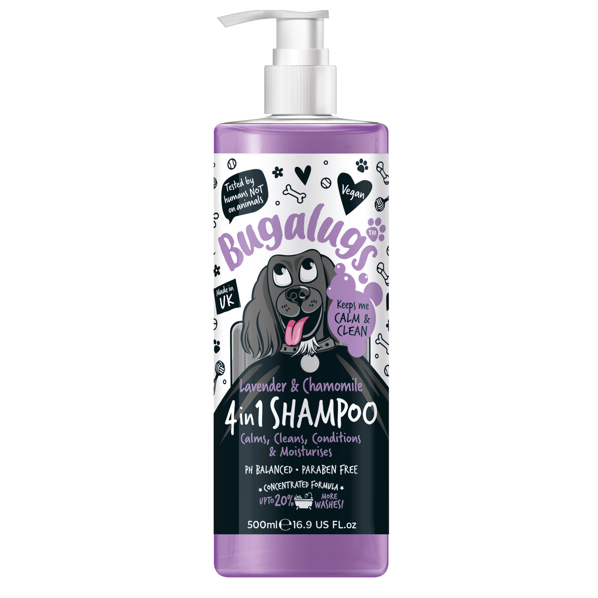 Bugalugs 4 in 1 Dog Shampoo - Lavender &amp; Chamomile