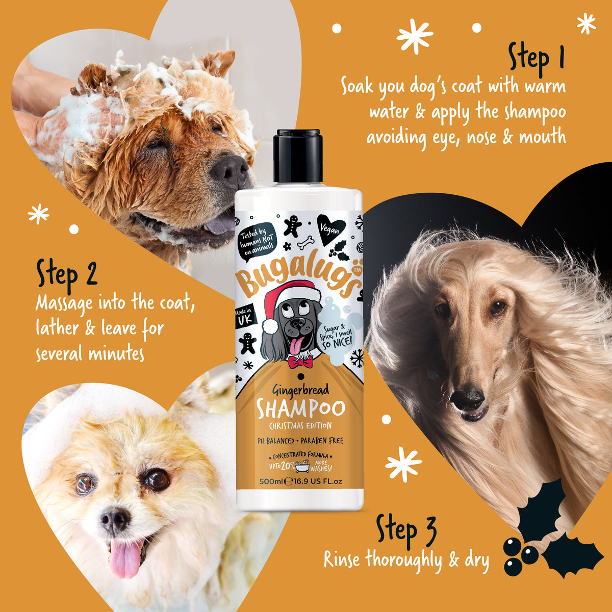 Bugalugs Christmas Edition Gingerbread Shampoo