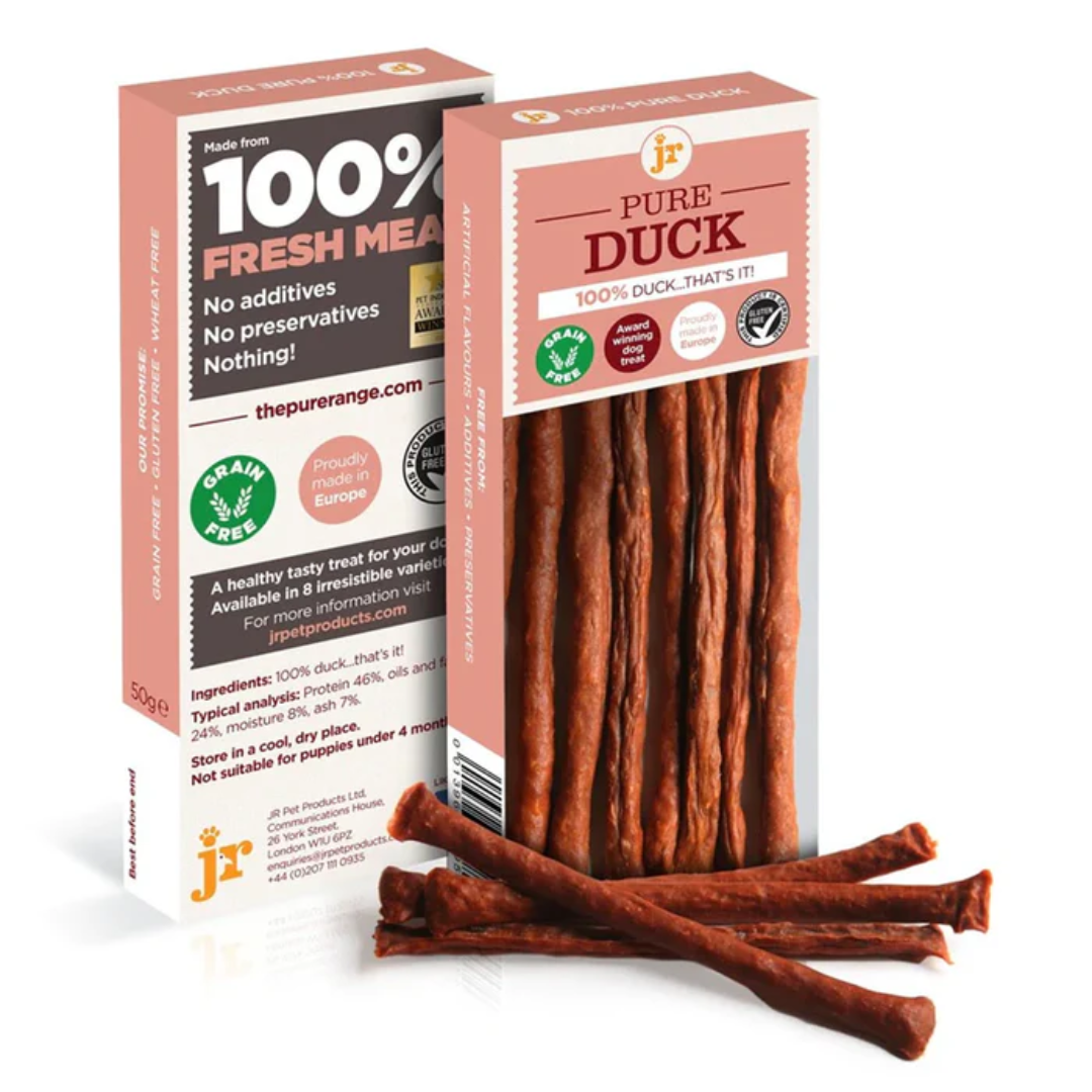 JR Pet Products Pure Meat Sticks – Single Flavour | 100% Natural, Grain-Free Dog Treats