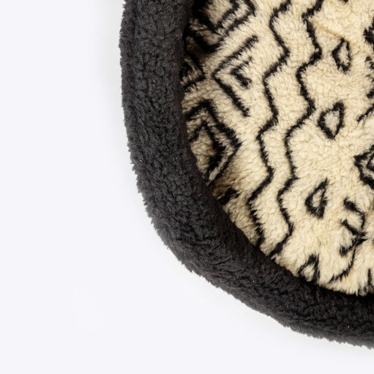 Danish Design Sherpa Fleece Neutral Geo Slumber Bed