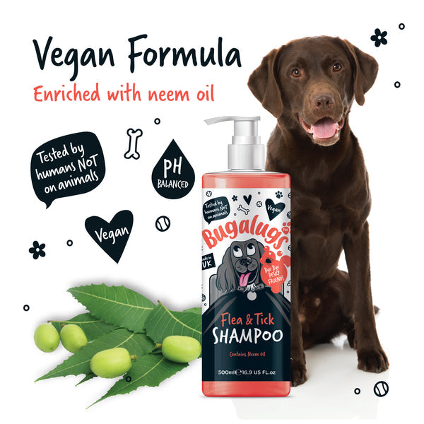 Bugalugs Dog Shampoo - Flea &amp; Tick 500ml