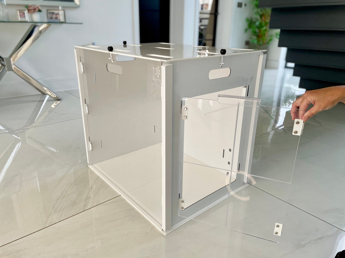 PetPen Transparent Crate | Stylish, Secure &amp; Pet-Friendly Crate Training Solution