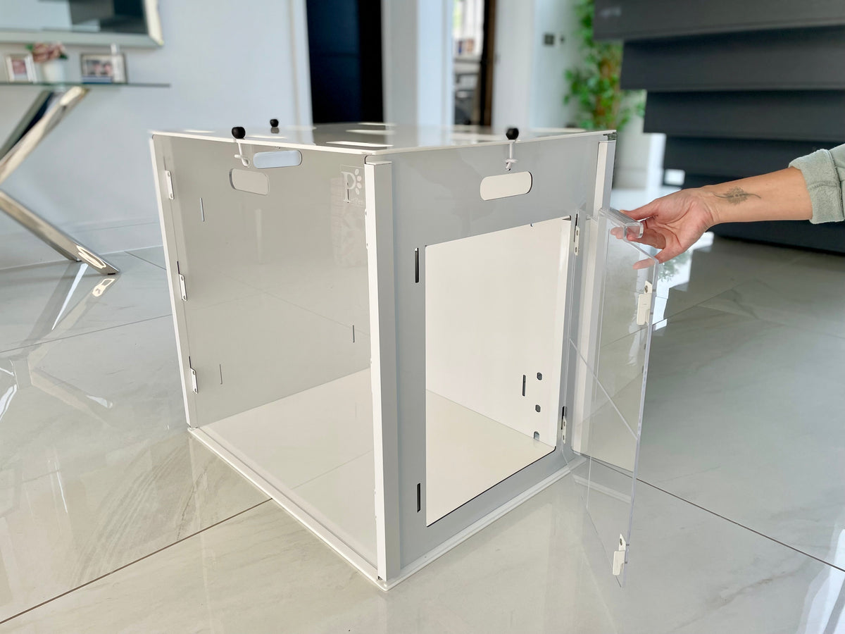 PetPen Transparent Crate | Stylish, Secure &amp; Pet-Friendly Crate Training Solution