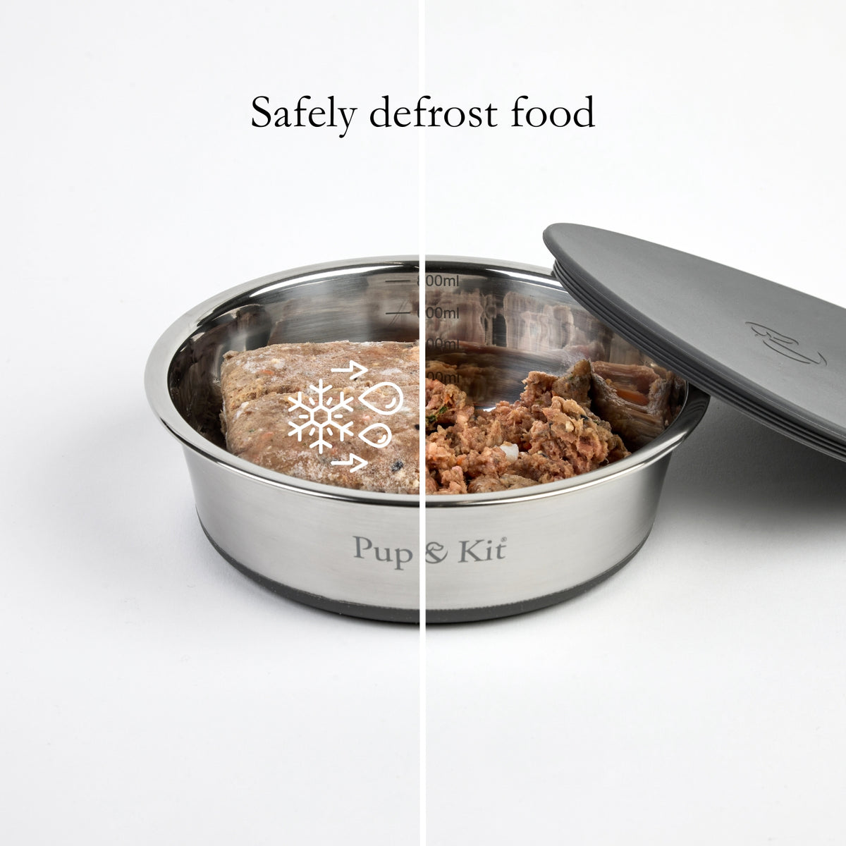 Lid-it® Pet Bowl with Stay-Fresh Lid | Airtight Stainless Steel Pet Bowl