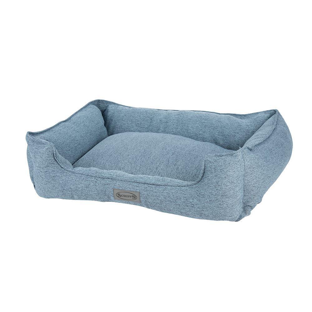 Manhattan Box Bed - Denim Blue Dog Bed Scruffs® X-Large (90 x 70cm / 36&quot; x 27.5&quot;) 