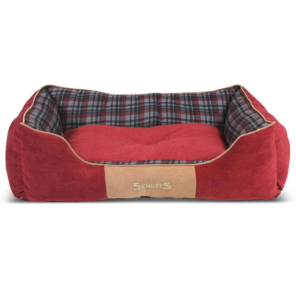 Large red dog bed hotsell
