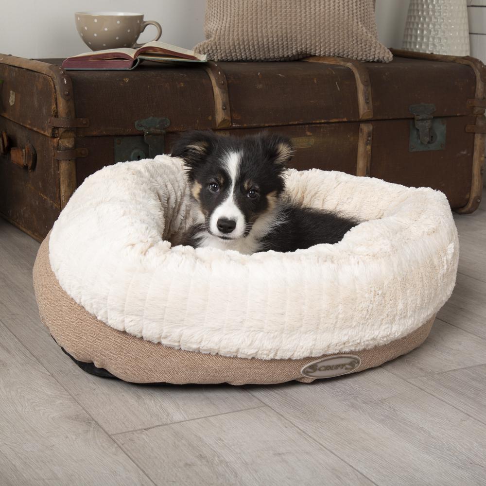 Ellen Donut Bed - Tan Dog Bed Scruffs® 
