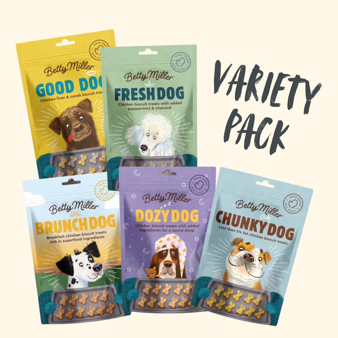 Betty Miller Grain-Free Soft-Baked Dog Treat Variety Pack (5-Pack Bundle)