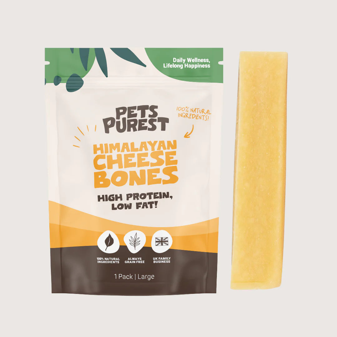 Large Himalayan Yak Cheese Bone | 1 Pack Long-Lasting Natural Dog Chews