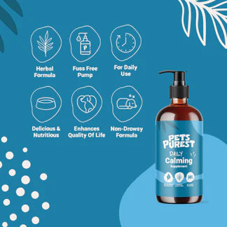 Calming Salmon Oil for Dogs &amp; Cats | 300ml Natural Anxiety &amp; Stress Relief