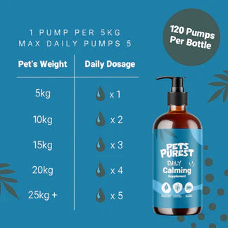 Calming Salmon Oil for Dogs &amp; Cats | 300ml Natural Anxiety &amp; Stress Relief