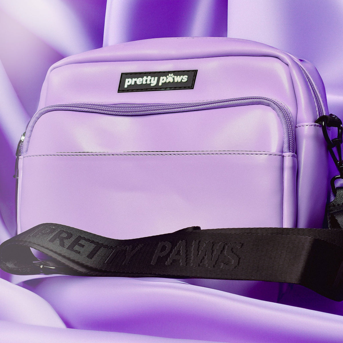 Pretty Paws Lilac Dog Walking Bag | Organised, Stylish &amp; Practical for Daily Walks