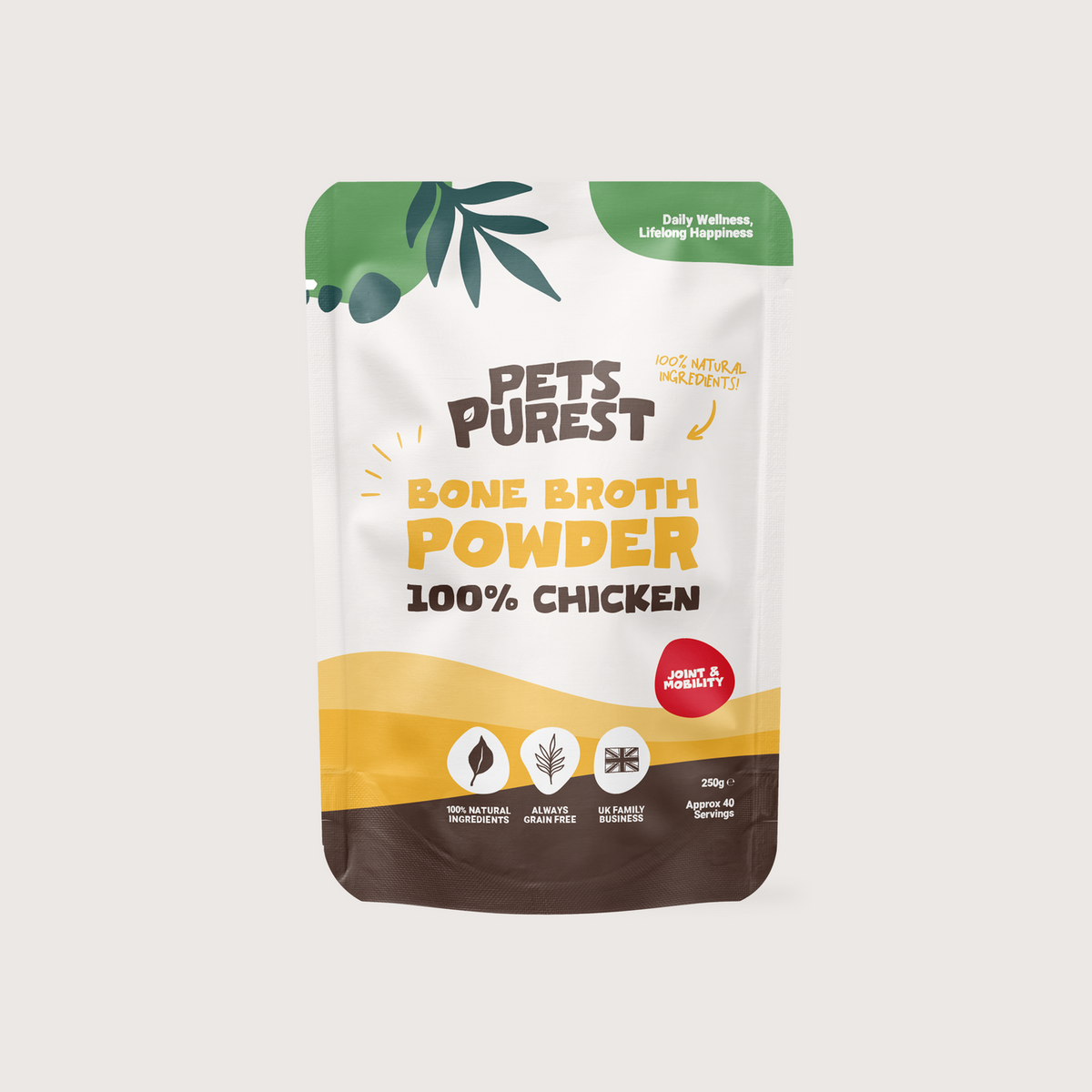 Natural Chicken Bone Broth Powder for Dogs &amp; Cats | 250g