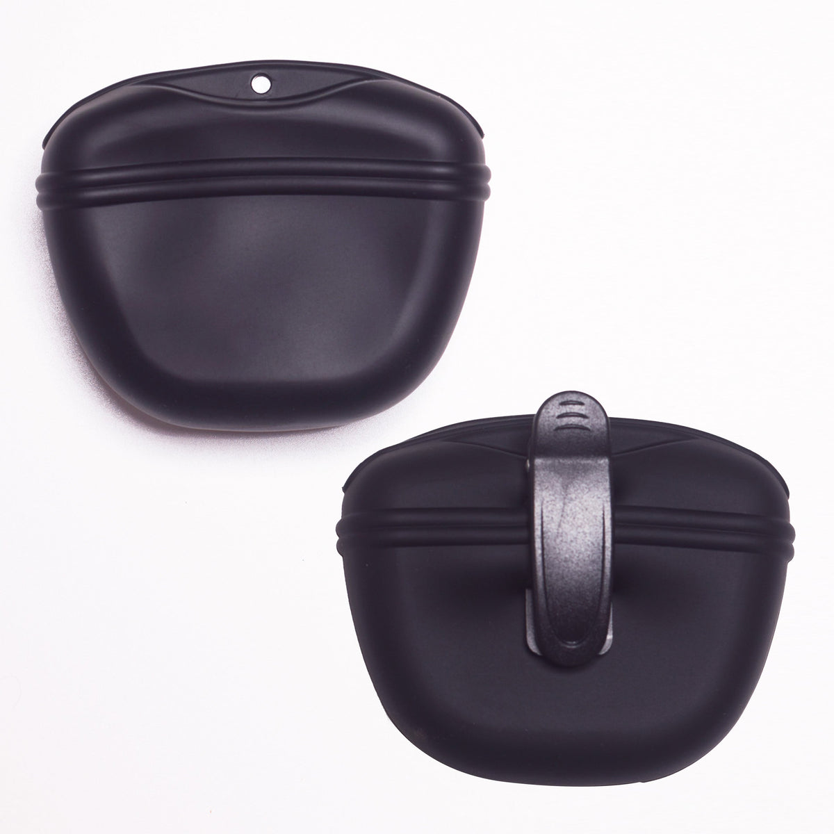 Pretty Paws Black Treat Pouch | Hands-Free, Easy-Clean Training Pouch for Dog Walks