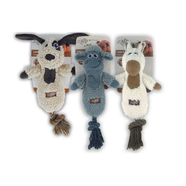 All For Paws Lamb Cuddle Rope Toy
