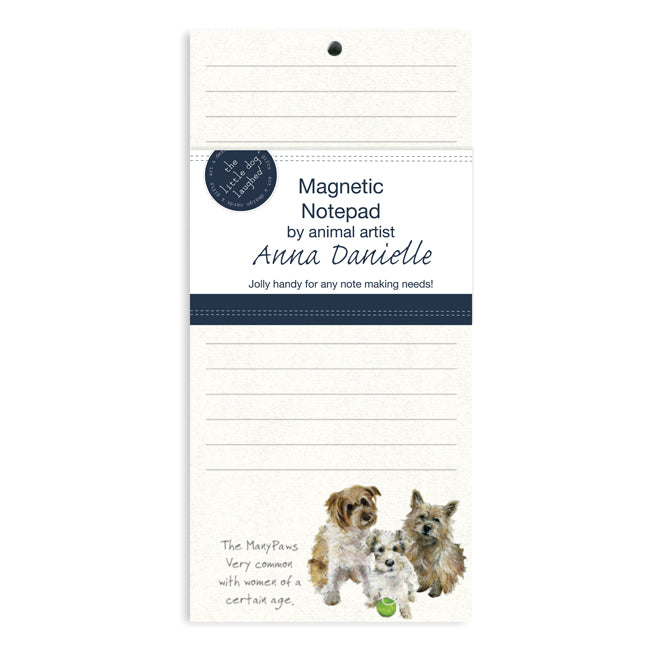Magnetic Notepad - ManyPaws Design ACMP06 on www.dogsdogsdogs.co.uk