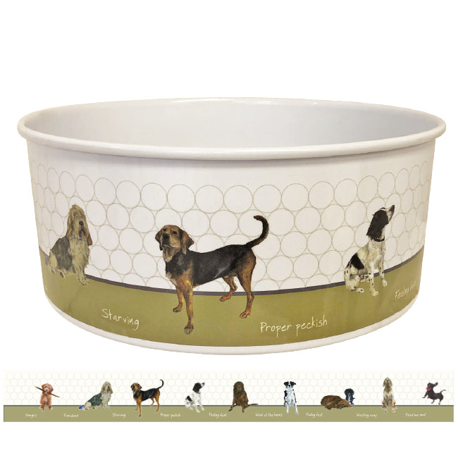 Printed Dog Bowl  on www.dogsdogsdogs.co.uk