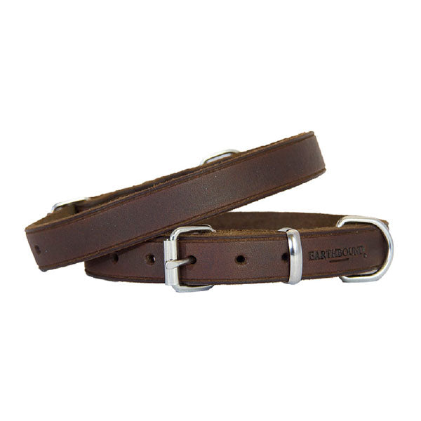 Earthbound Soft Country Brown Leather Collar