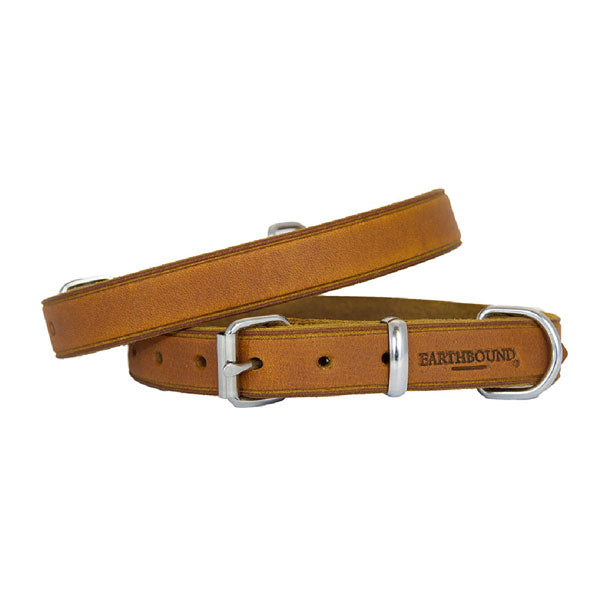 Earthbound Soft Country Tan Leather Collar