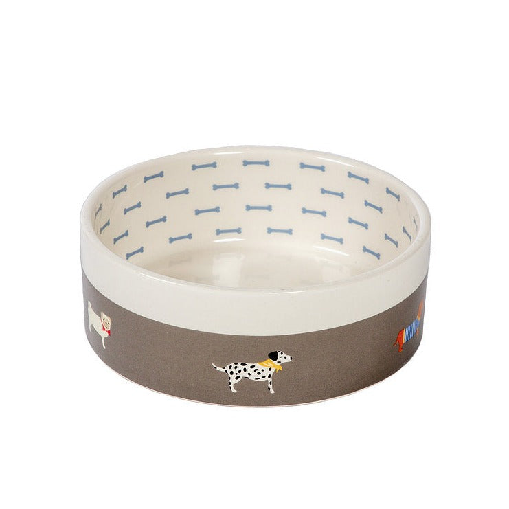FatFace Marching Dogs Dog Bowl at £14.99