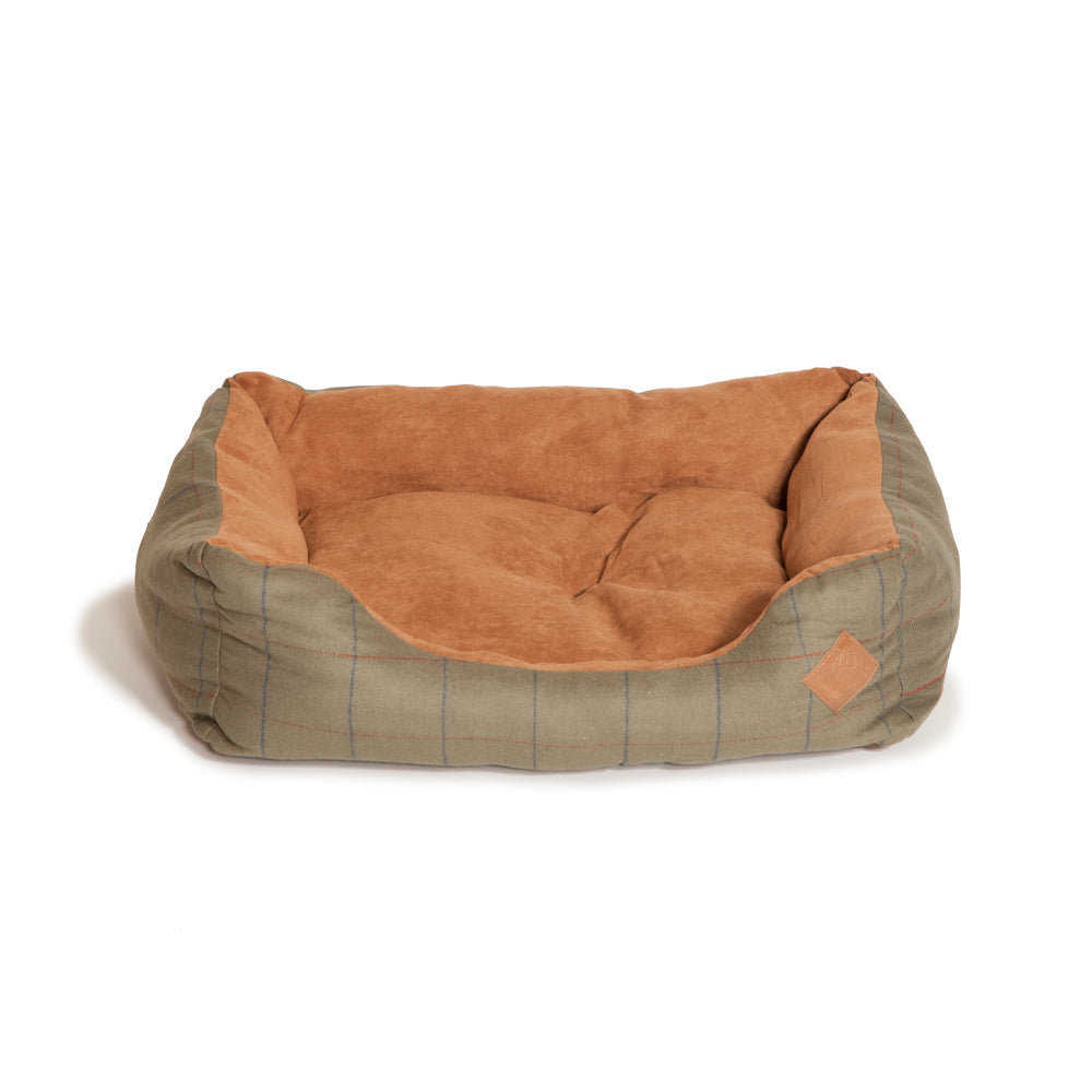 Green Tweed Snuggle Bed