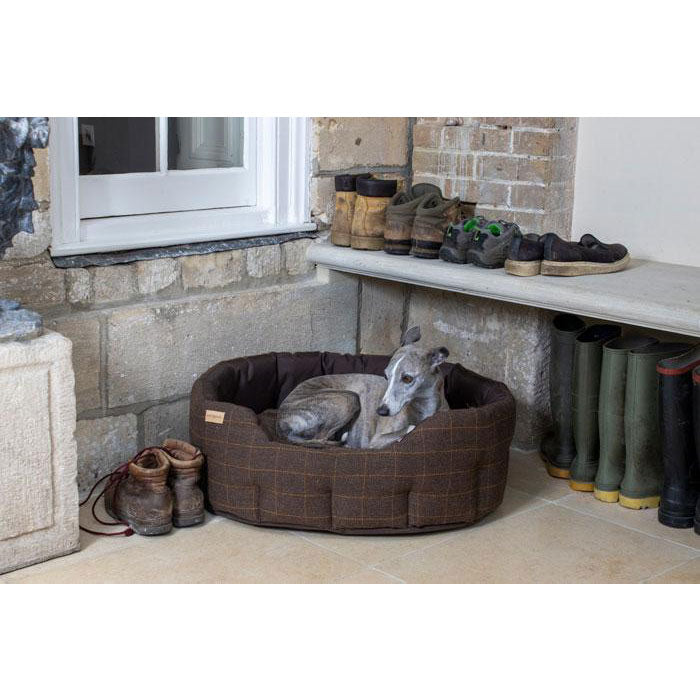 Earthbound Luxury Tweed & Waterproof Dog Bed