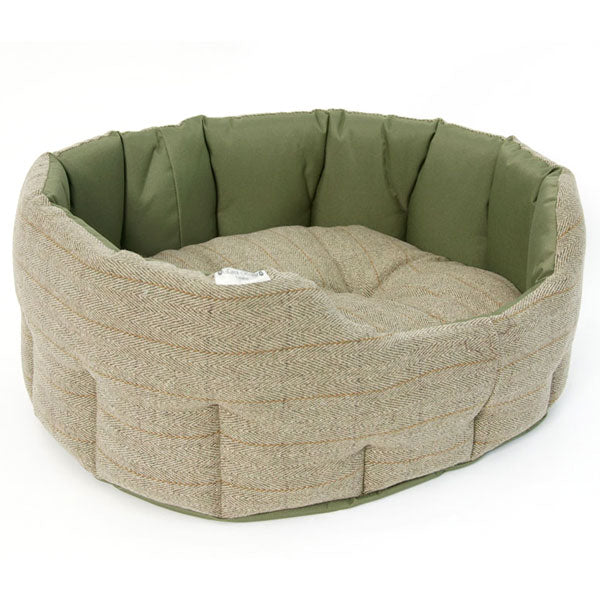 Earthbound Luxury Tweed & Waterproof Dog Bed