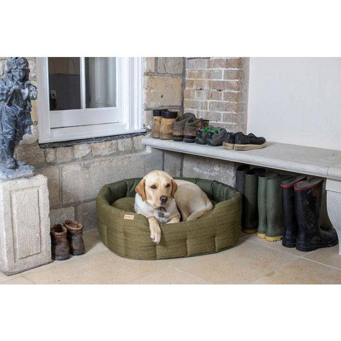 Luxury Herringbone Tweed Sofa Topper, Dog Beds