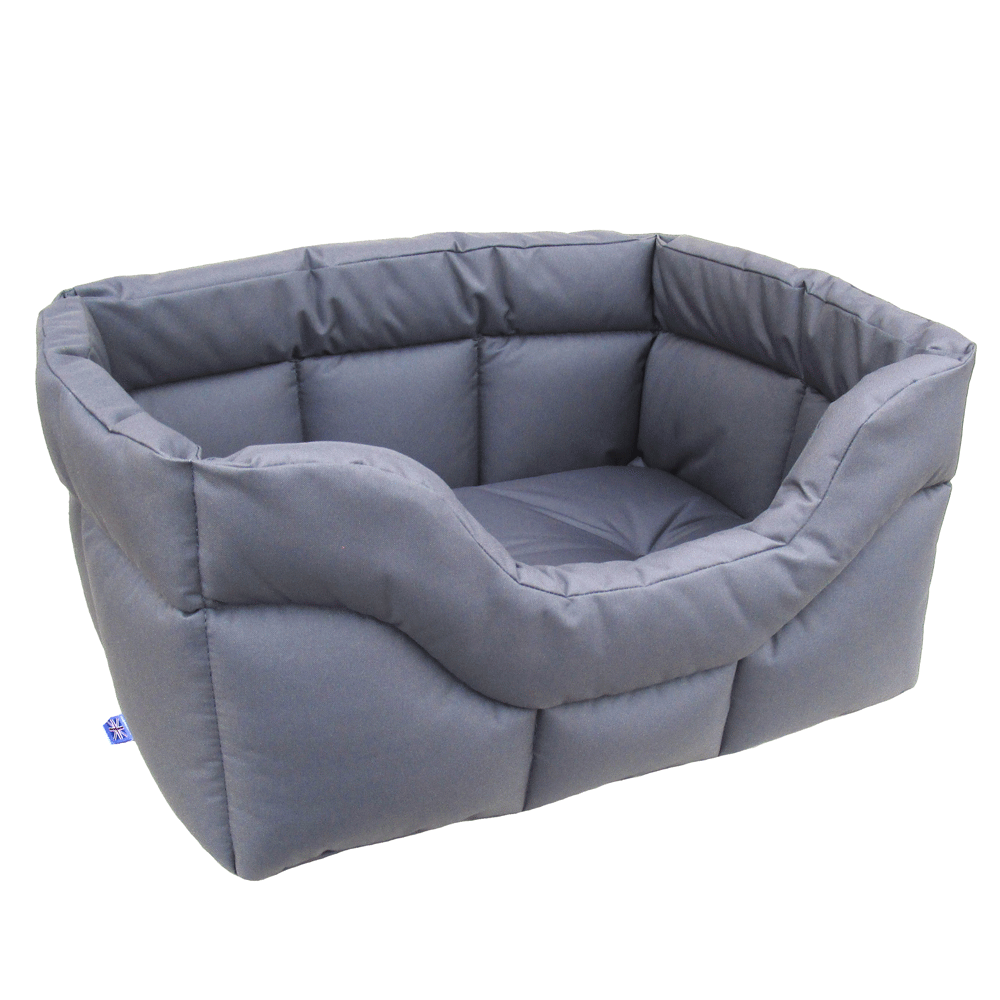 Country Dog Heavy Duty Rectangular Dog Bed RWSOFTMGY on www.dogsdogsdogs.co.uk